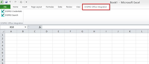 syspro-office-integration-tab