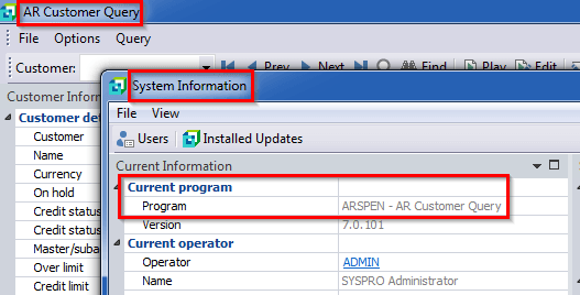 system-information-current-program-syspro-7