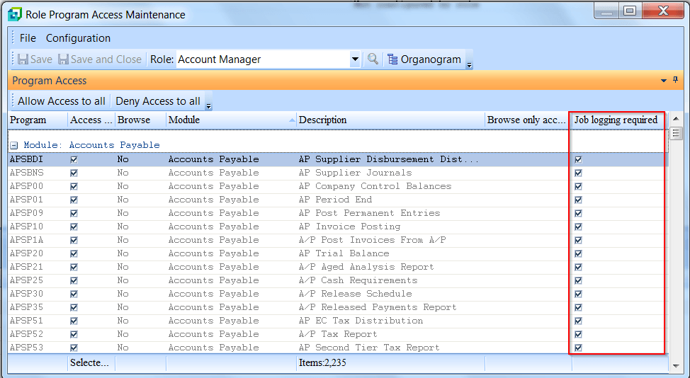 role-program-access-maintenance