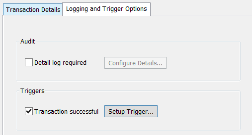 logging-and-trigger-options